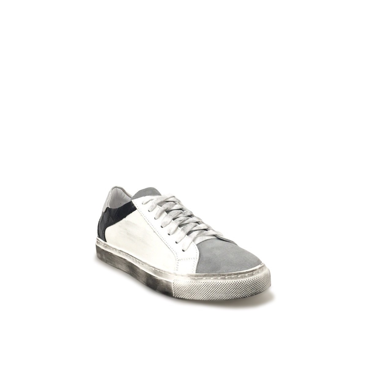 Sneakers cocco nero glitter argento